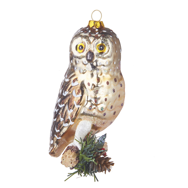 Home Decoration Owl Glass Ornaments 