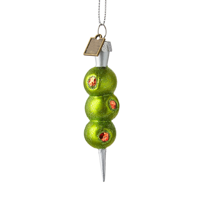 MRS Glass Green Sugar-coated hawthorn Skewers Christmas Ornaments